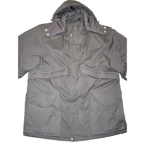 Red Kap Puffy Hoodie Winter Jacket Rare Super Warm Large Reg ~ No Logo!